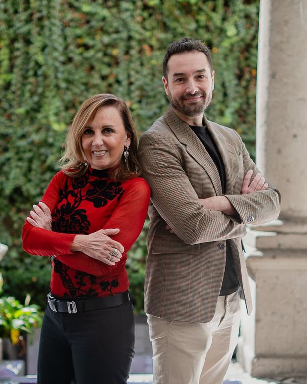 Juanjo Artero con Anamaría Olabuenaga, CEO de Olabuenaga & Cuchí